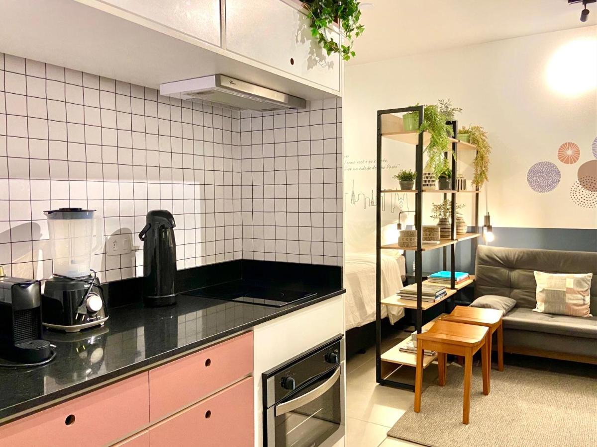Апартаменты Studio Charme Vila Mariana Com Lava Loucas Сан-Пауло Экстерьер фото